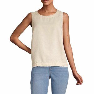 NWT Liz Claiborne Tan Linen Tank